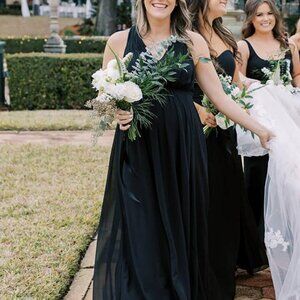 Azazie Black Bridesmaid Dress (Maternity)